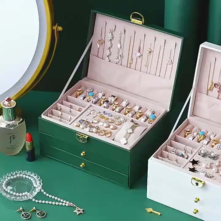 Socialite Vanity Mirror Jewelry Box with Lock